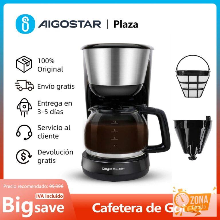 Cafetera de Goteo Eléctrica, con Filtro Reutilizable, Capacidad… — 23,05 €