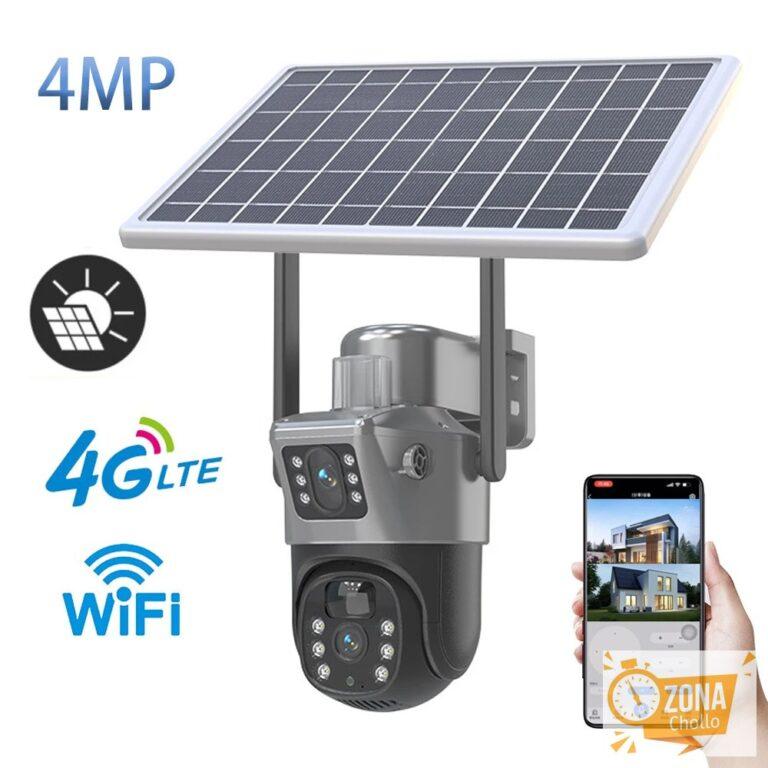 Cámara Solar PTZ inalámbrica de 4MP, lente Dual, pantalla Dual… — 39,35 €