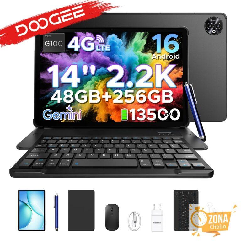 Tablet PC DOOGEE 2 en 1 Tab E3 Max Gmini AI, Pantalla de 14 Pulgadas… — 243,22 €