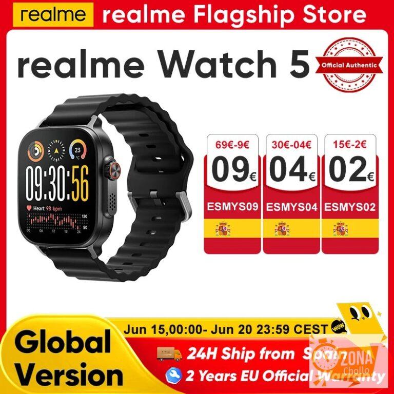 realme Watch 5 Reloj inteligente con GPS y NFC, versión global… — 24,13 €
