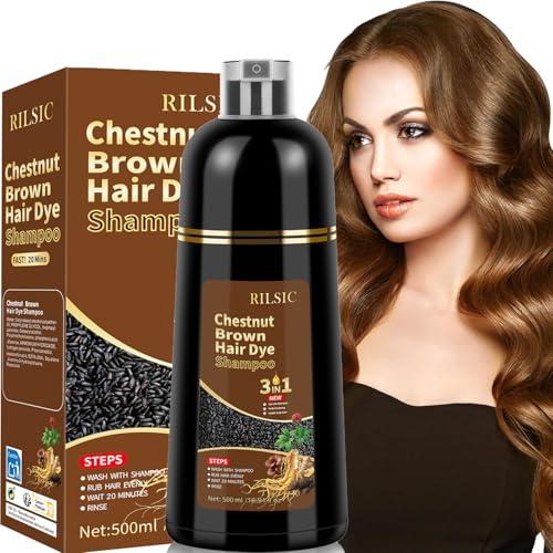 500ML HAIR DYE SHAMPOO 3 EN 1