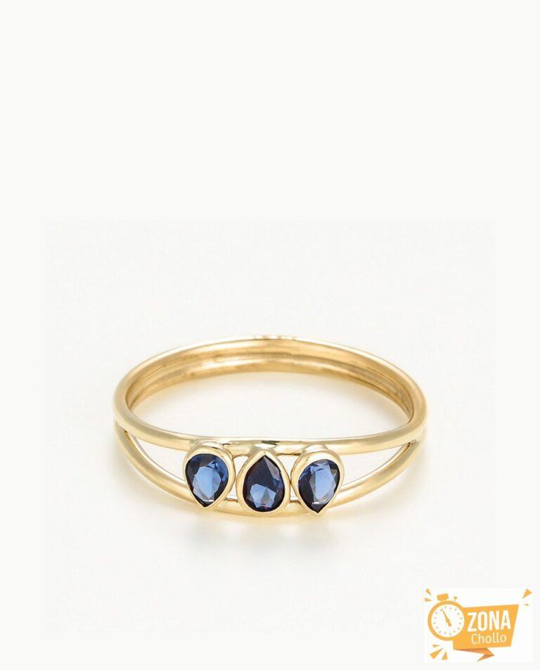 Anillo «Marine bleue» Oro amarillo — 149,00€ € -78%