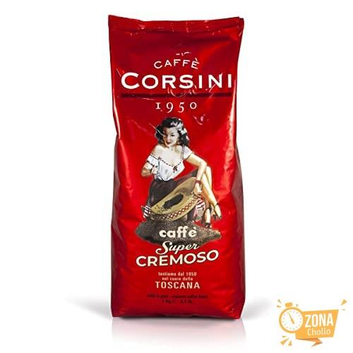 Café Corsini en Granos, Súper Cremoso. Envase de 1 kg. Selección de… — 14,71 € -36%