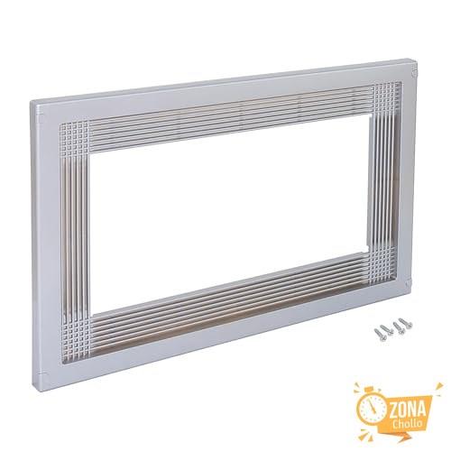 EMUCA Marco empotrado para microondas, níquel satinado — 18,26 € -60%