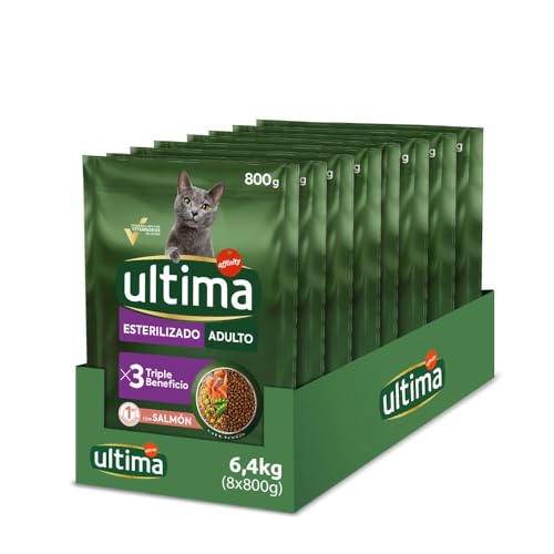 36% DESCUENTO Ultima Esterilizado Adult Salmon, Comida seca para… — 29,23 € -36%
