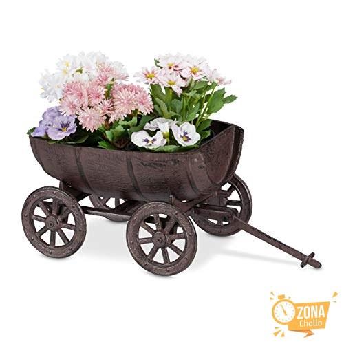 Relaxdays Jardinera Decorativa Diseño Barril, Jardín y Hogar, Forma… — 29,52 € -50%