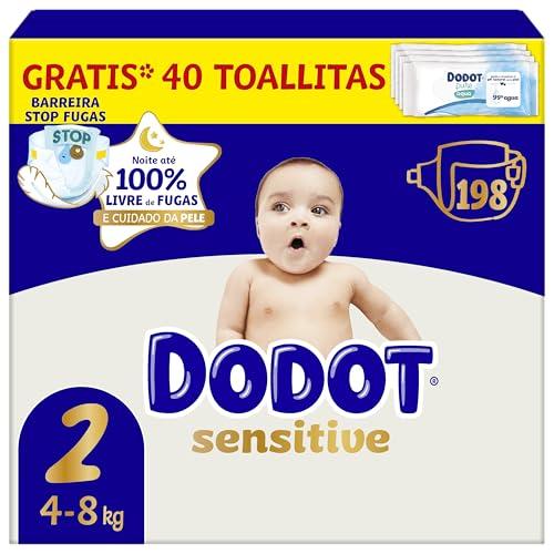 30% DESCUENTO Dodot Pañales Bebé Sensitive, Talla 2 (4 8 kg), 198… — 46,49 € -30%