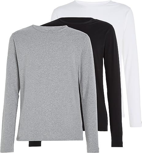 51% DESCUENTO Tommy Hilfiger Hombre Pack de 3 Camiseta de manga… — 29,00 € -51%
