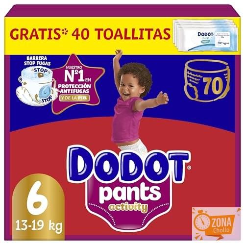 Dodot Activity Pants Pañal Braguita Talla 6, 70 Pañales, 14kg 19kg… — 30,87 € -37%