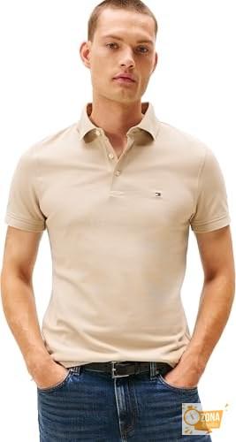 Tommy Hilfiger Polo de Manga Corta Hombre 1985 Slim Slim Fit, Beige… — 31,70 € -60%