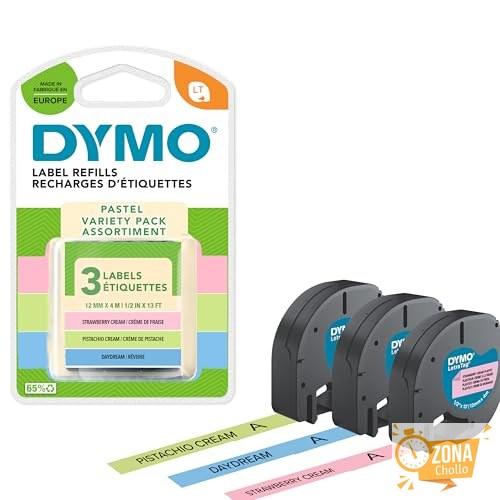 DYMO LetraTag Etiquetas auténticas en Colores Pastel Starter Pack |… — 11,39 € -48%