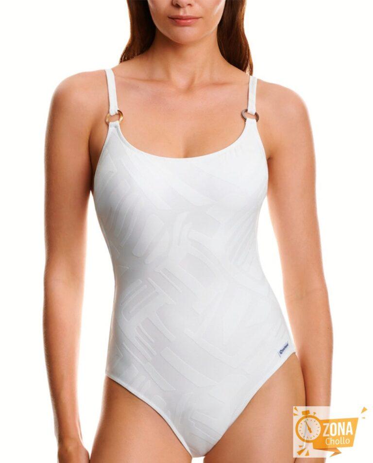 Bañador de mujer escote camiseta con copa interior y tirantes… — 24,00€ € -80%