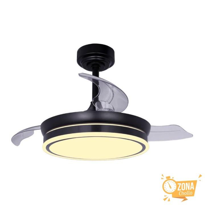 CRISTALRECORD Ventilador LED aspas plegables Moss Mini Negro 46W… — 87.6 €