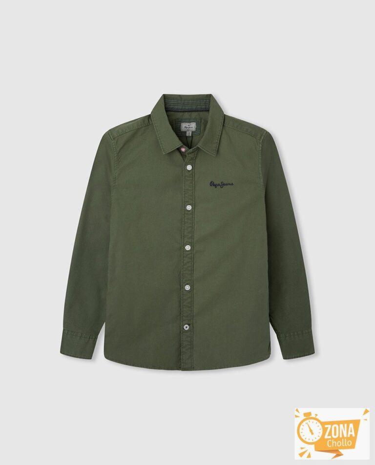 Camisa de niño básica de oxford en color azul marino y logotipo al… — 11,00€ € -82%