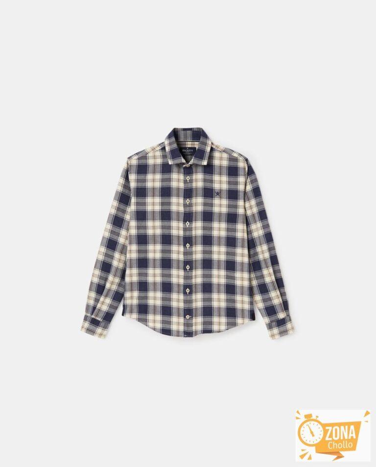 Camisa de niño de cuadros en franela — 13,00€ € -80%
