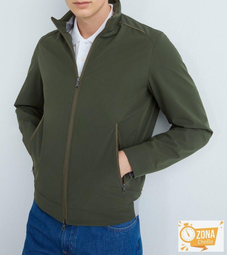 Cazadora de hombre puños y forro contraste — 150,00€ € -80%