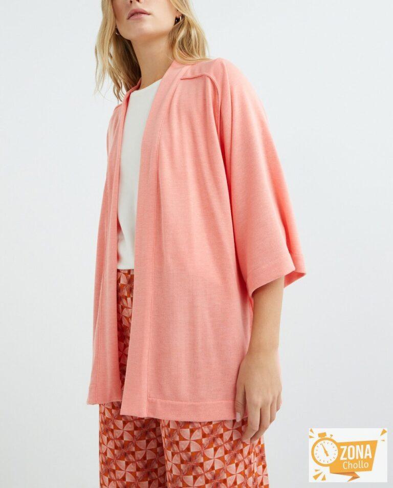 Chaqueta larga de manga corta mujer — 20,00€ € -80%