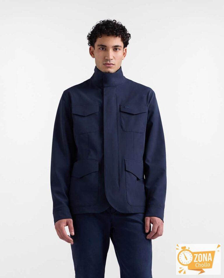 Chaqueta de hombre Fiels de nylon elástico Azul marino… — 176,16 € -52%