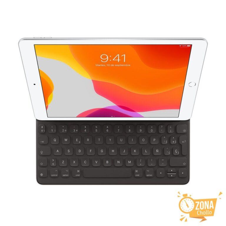Funda con teclado Apple Smart Keyboard para el iPad (7ª Gen.) y el… — 59 € -68%
