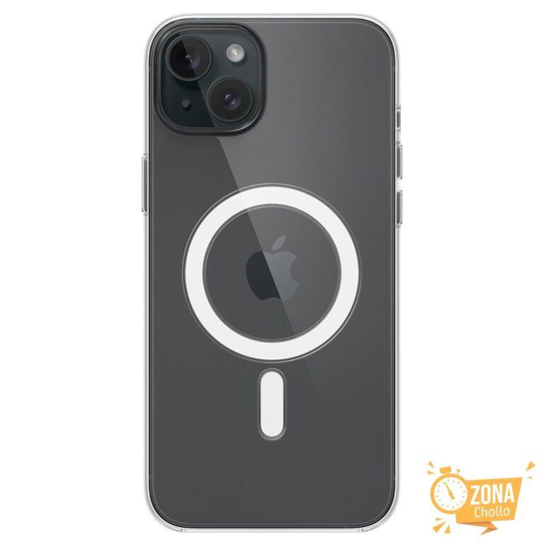 Funda transparente con MagSafe para el iPhone 15 Plus Transparente ·… — 9,5 € -67%