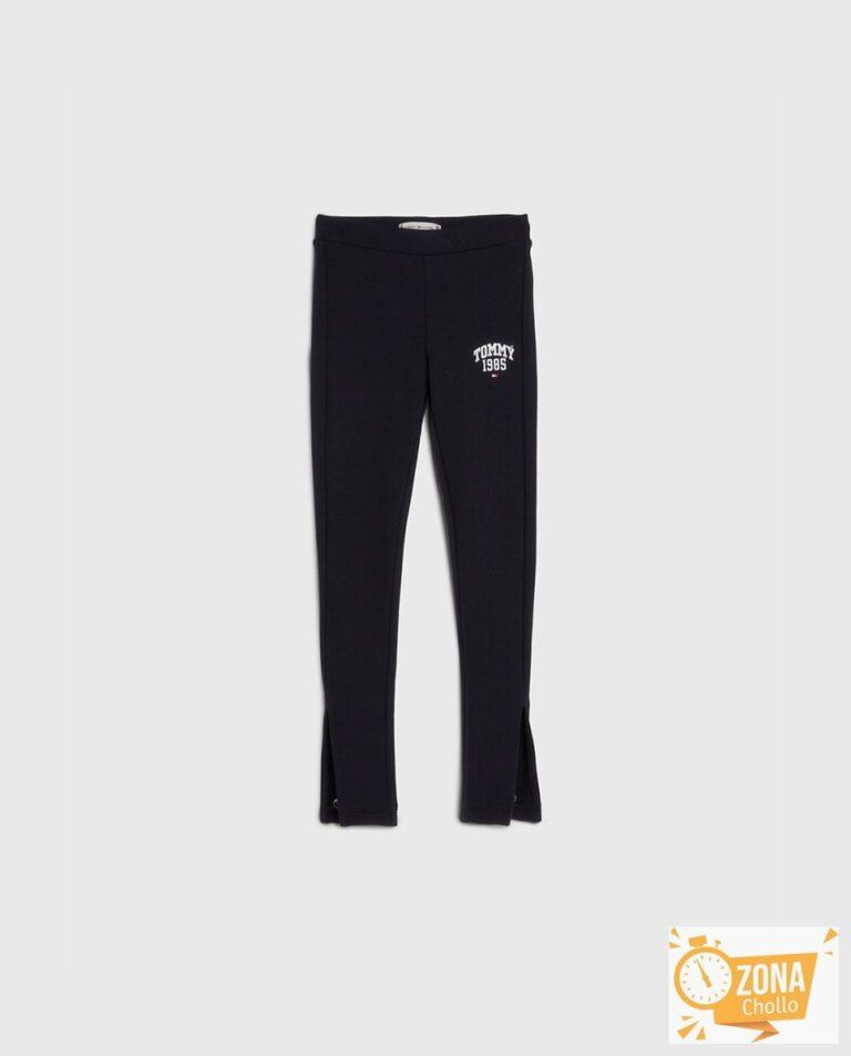 Legging de niña con aperturas inferiores y logo Tommy estampado — 11,00€ € -82%
