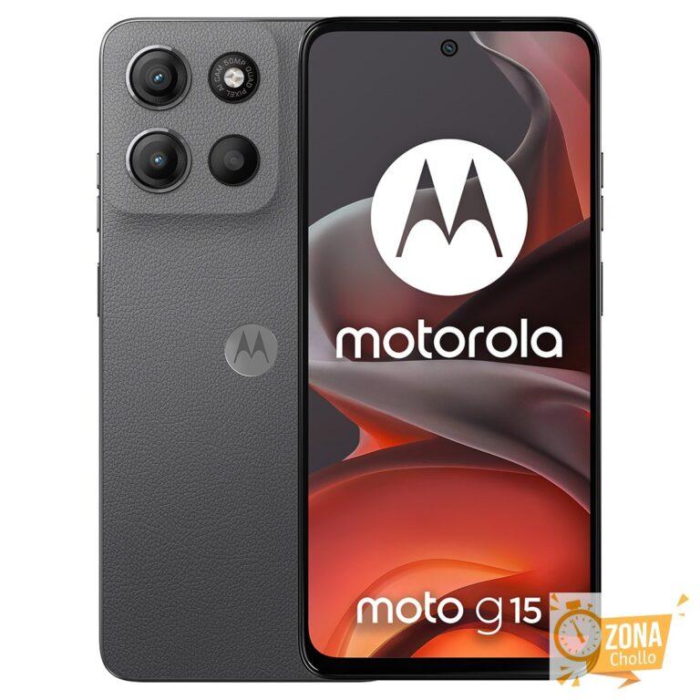 Motorola moto g15 8GB + 256GB móvil libre Gris oscuro 256 GB + 8 GB… — 99,5 € -50%