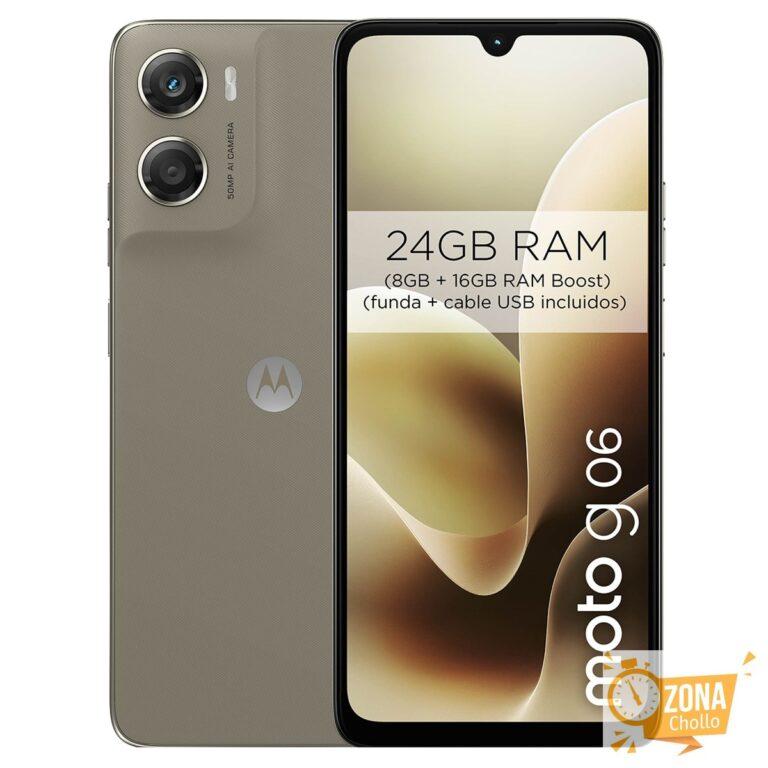 Motorola moto g06 Power 8GB + 256GB móvil libre Pantone Laurel Oak… — 139,9 € -12%