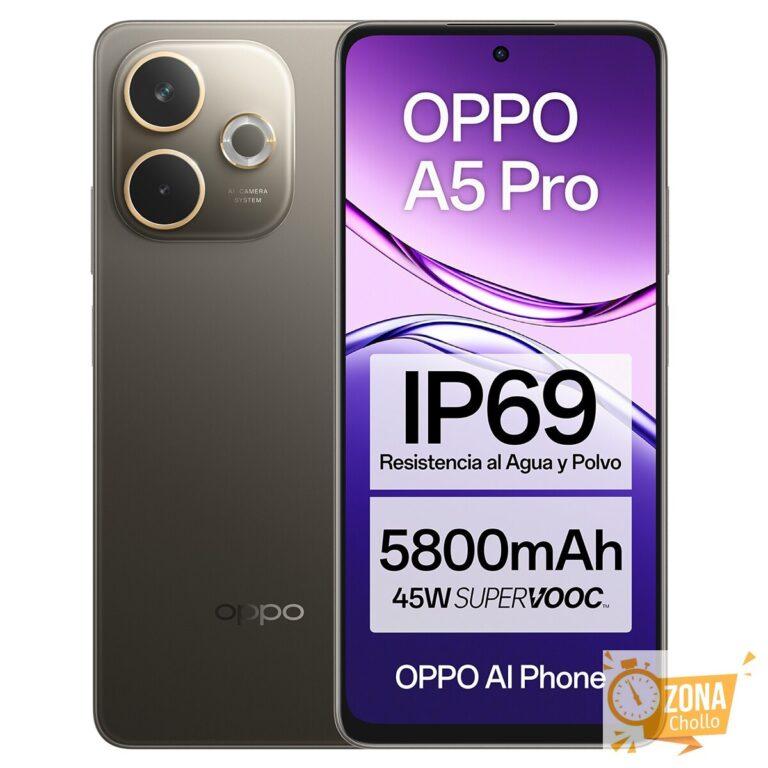 Oppo A5 Pro 8GB + 256GB Móvil libre (Reacondicionado Grado C) Negro… — 99 € -50%