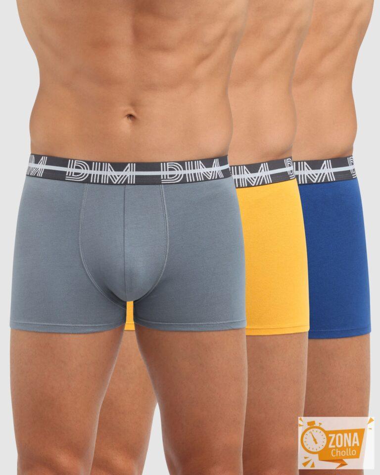 Pack de tres bóxers de punto de hombre en varios colores Multicolor… — 10,73 € -75%