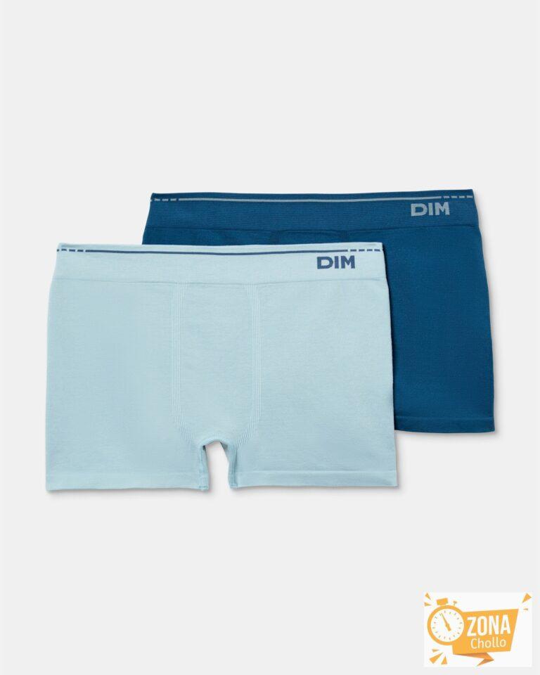 Pack de dos bóxers de punto de hombre sin costuras en tonos azules… — 4,63 € -75%