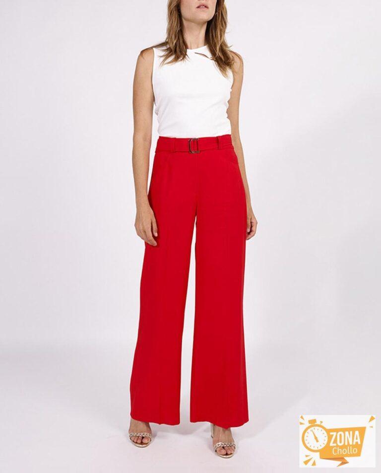 Pantalón de vestir mujer con detalle de cinturón de tela ajustable… — 15,00€ € -81%