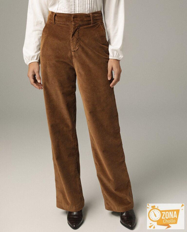 Pantalón ancho de mujer de pana — 11,00€ € -82%