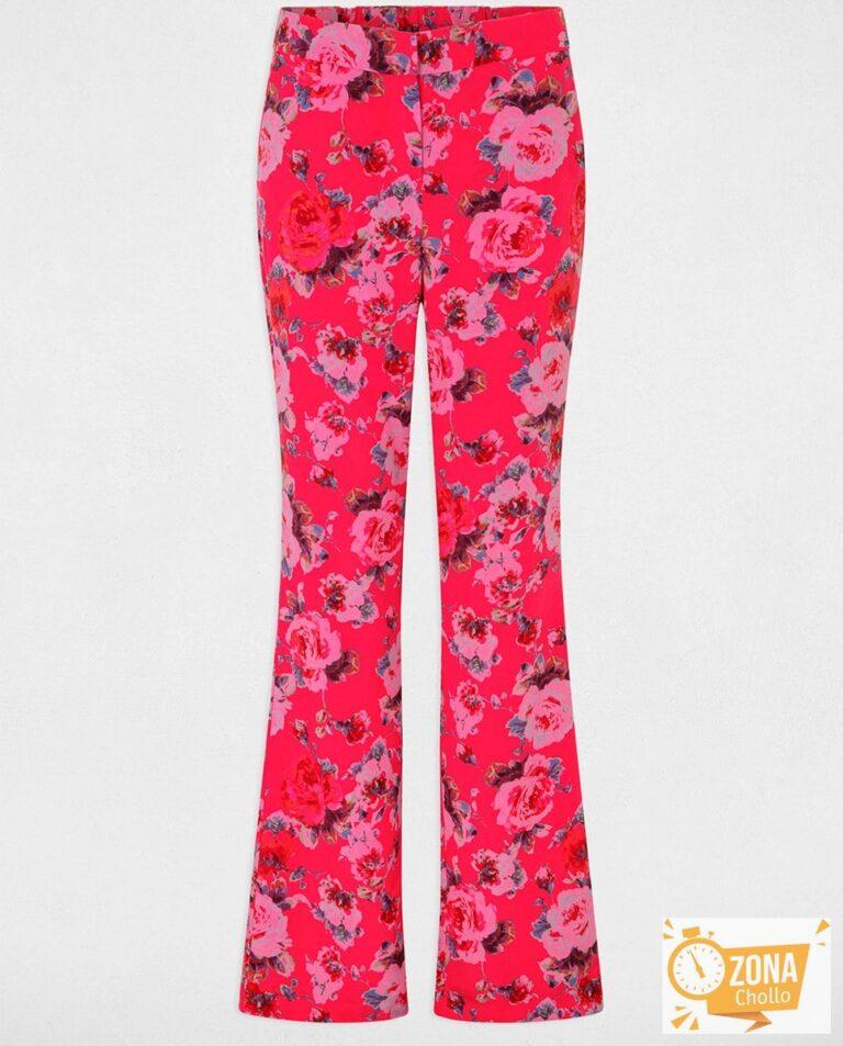 Pantalón ajustado estampado de mujer — 13,00€ € -80%