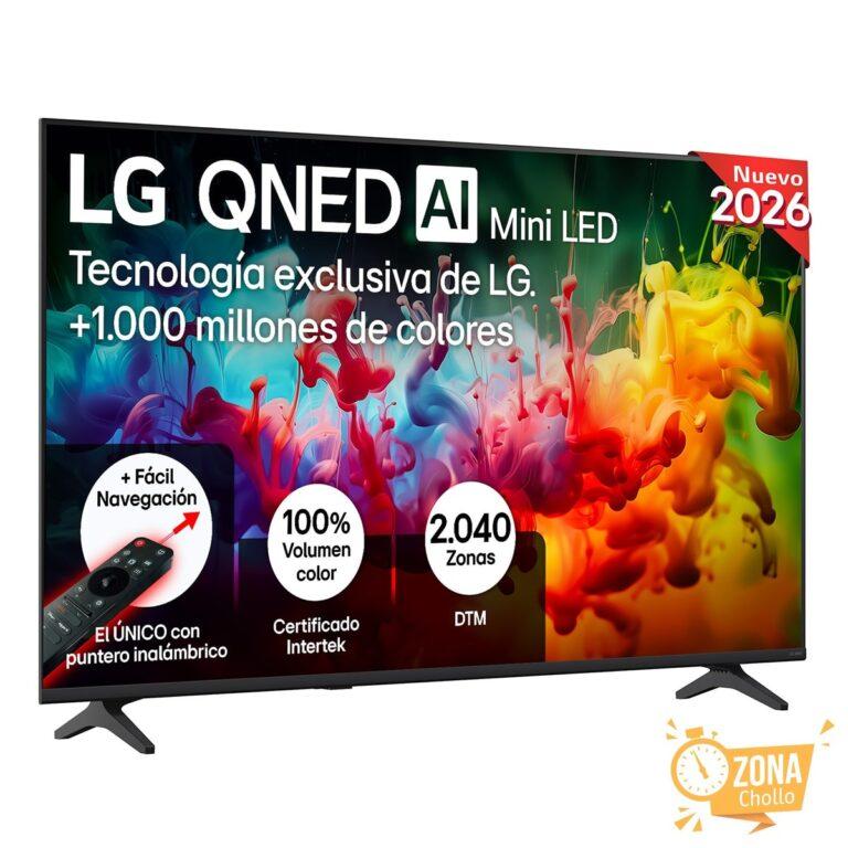 TV QNED Mini LED 139 cm (55″) LG 55QNED70B6C 4K, Smart TV, AI… — 330,65 € -49%