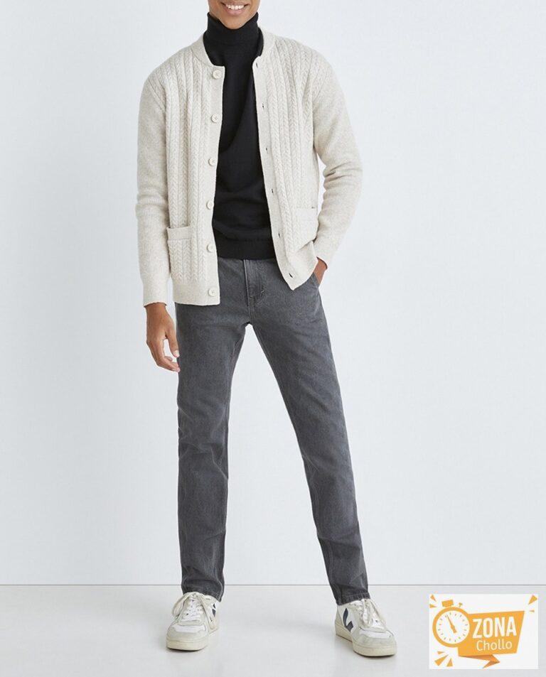Vaqueros look carpintero de hombre straight fit algodón — 17,00€ € -81%