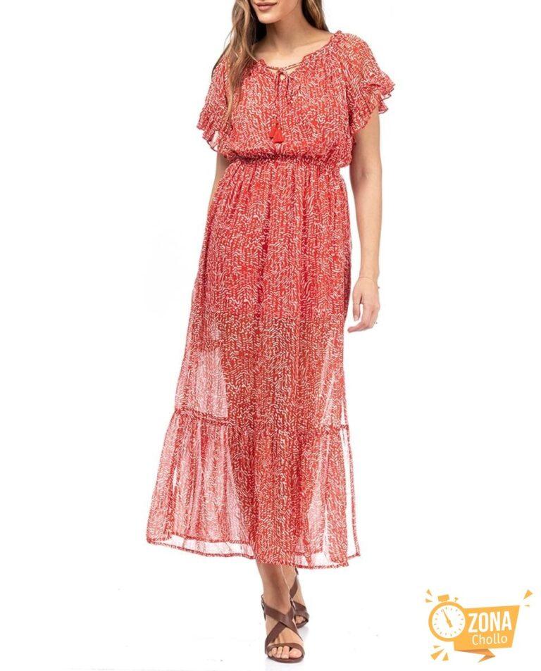 Vestido largo estampado — 29,95€ € -80%
