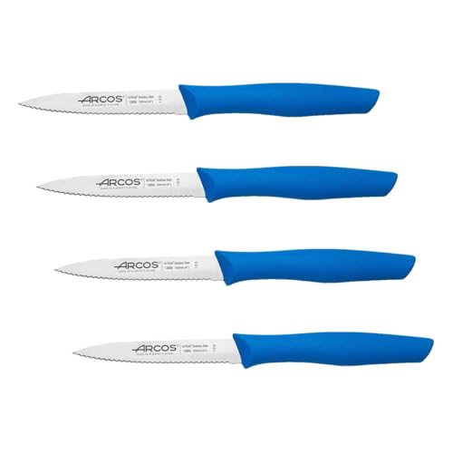 ARCO SERIE NOVA - CUCHILLO DE ACERO INOXIDABLE 100 MM AZUL