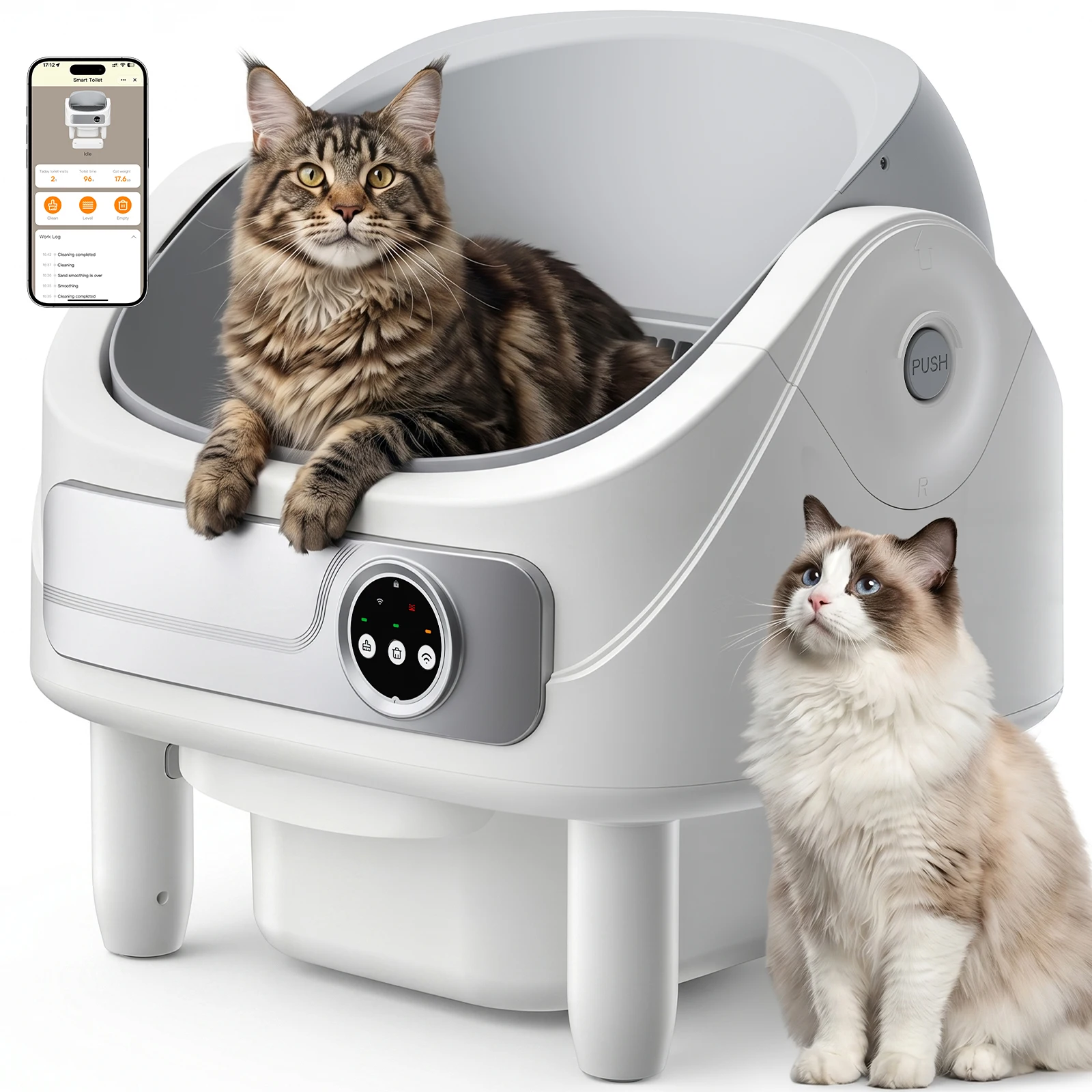 CAJA DE ARENA AUTOLIMPIABLE PARA GATOS PATRBEL
