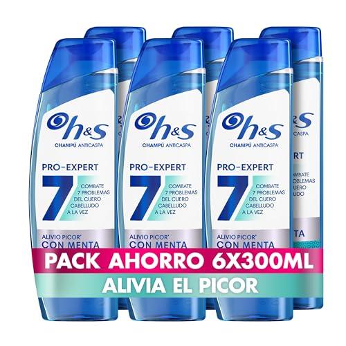 H&S PRO-EXPERT 7 CHAMPÚ ANTICASPA 6X300ML
