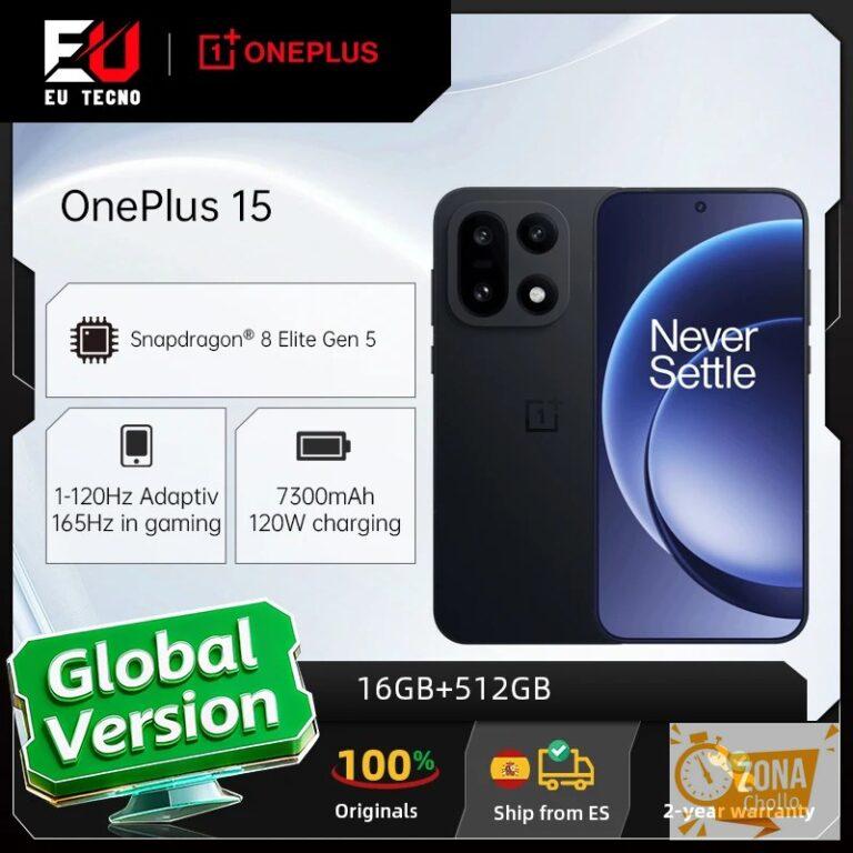 Smartphone OnePlus 15 5G (versión global) con Snapdragon 8 Elite Gen… — 732,92 €