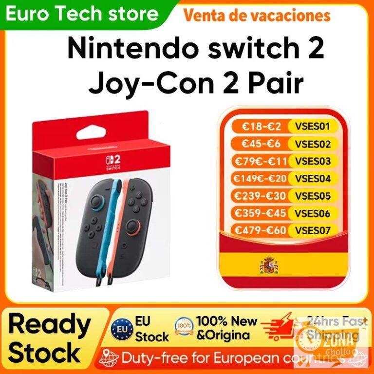 Nintendo Switch 2 Joy-Con 2 pares – Azul claro/Rojo claro Compatible… — 61,52 €