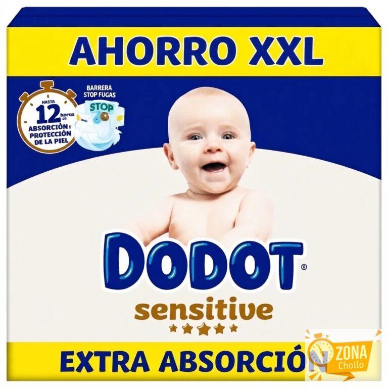 Dodot Sensitive Extra Pañal Bebé, Tallas 3+,4+,5+,6+ Pack mensual — 35,00 €