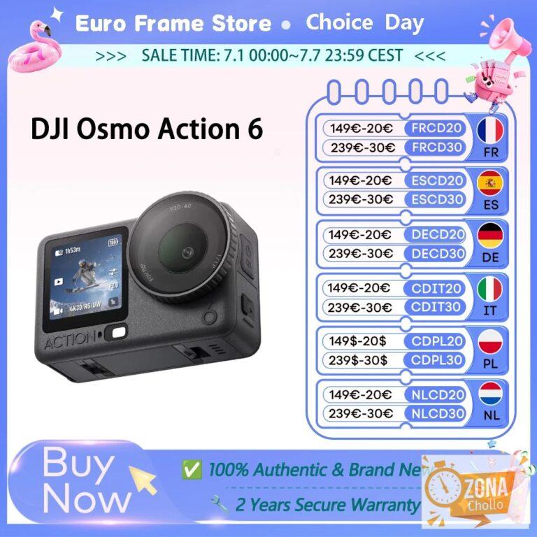 Cámara de Acción DJI Osmo Action 6 con Apertura Variable, Sensor… — 376.54 EUR €