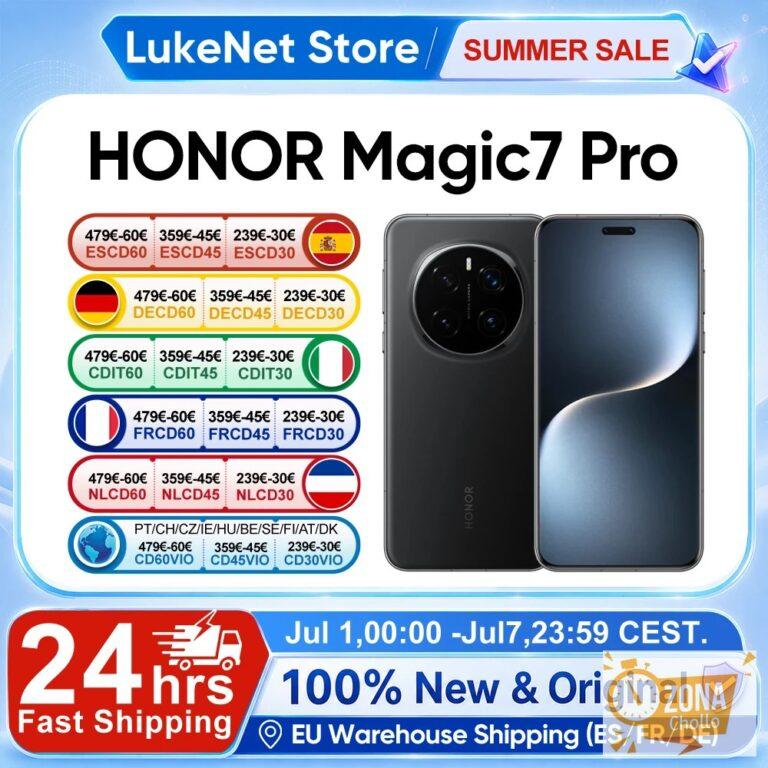 Teléfono Inteligente HONOR Magic7 Pro 5G, Snapdragon 8 Elite… — 732,44 €
