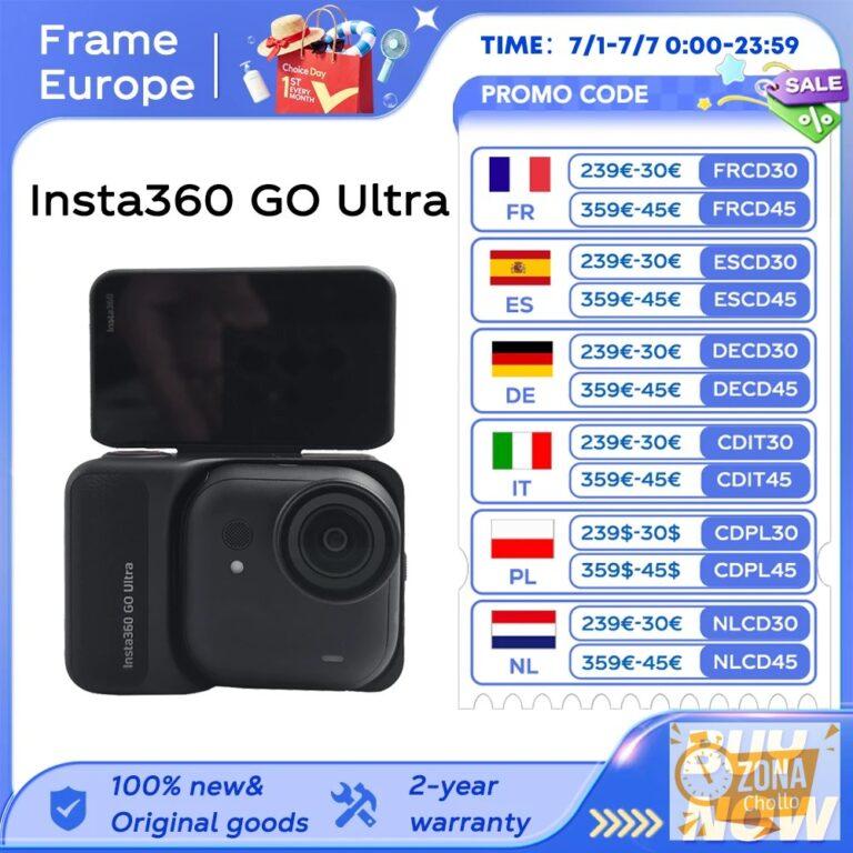 Insta360 GO Ultra – Mini Cámara 4K Manos Libres, Ligera y Portátil… — 327,10 €