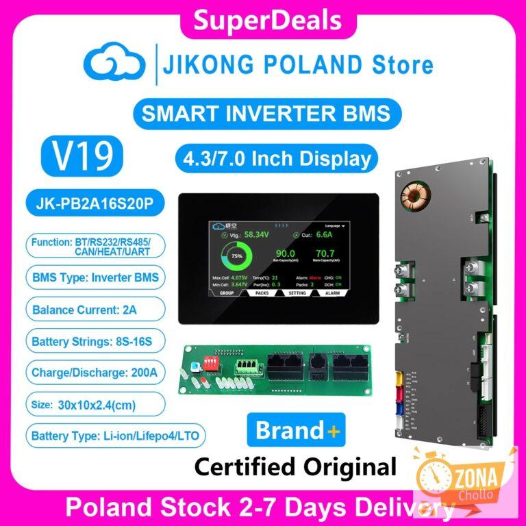 JIKONG V19 Smart Inverter BMS 8S~16S 24V 48V 200A Corriente 1A 2A… — 37.19 EUR €