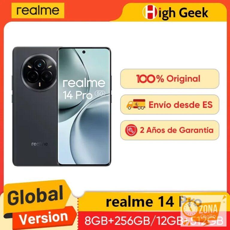 Versión Global realme 14 Pro 5G Smartphone 50MP Sony IMX882 OIS… — 201,73 €