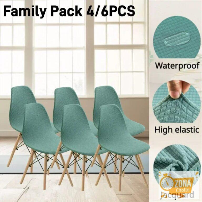 Paquete familiar de 1/4/5/6 Uds., funda para silla, funda… — 3,59 €