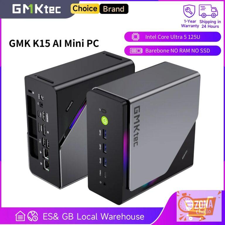 Mini PC GMKtec K15 Intel Core Ultra5 125U AI Barebone SIN RAM SIN… — 316.99 EUR €