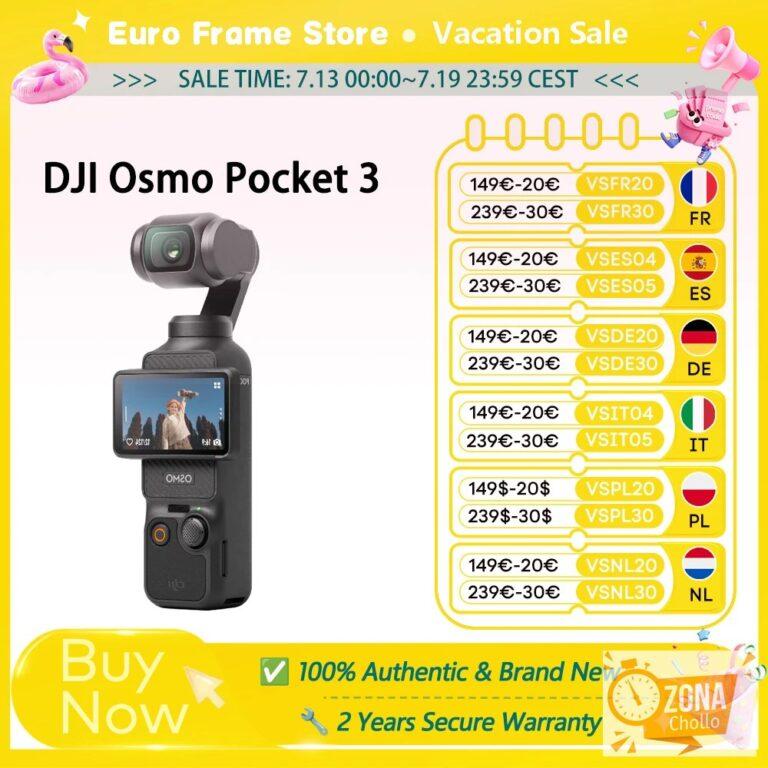 DJI Osmo Pocket 3 Power con sensor de 1 pulgada, 4K/120fps, pantalla… — 317,18 €
